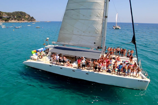 EVG Barcelone: Catamaran party