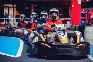 Karting à Barcelone pendant un EVG