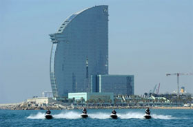 activite evg barcelone jet ski