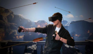 Tire à l'arc en réalité virtuelle