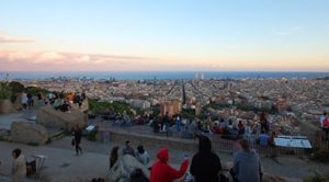 Coucher de soleil aux bunkers de Barcelone